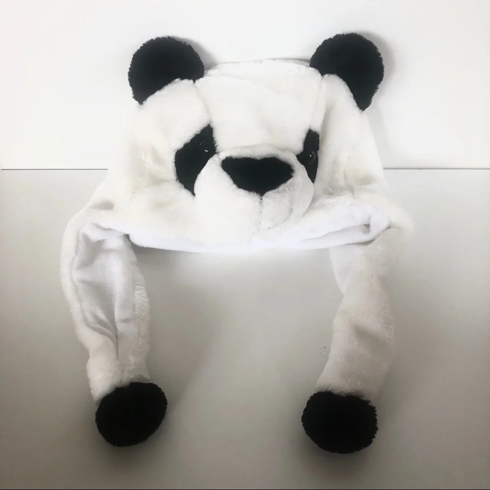 Johnkent Kids Plush Panda Polar Bear Floppy Ear Covered  Hat